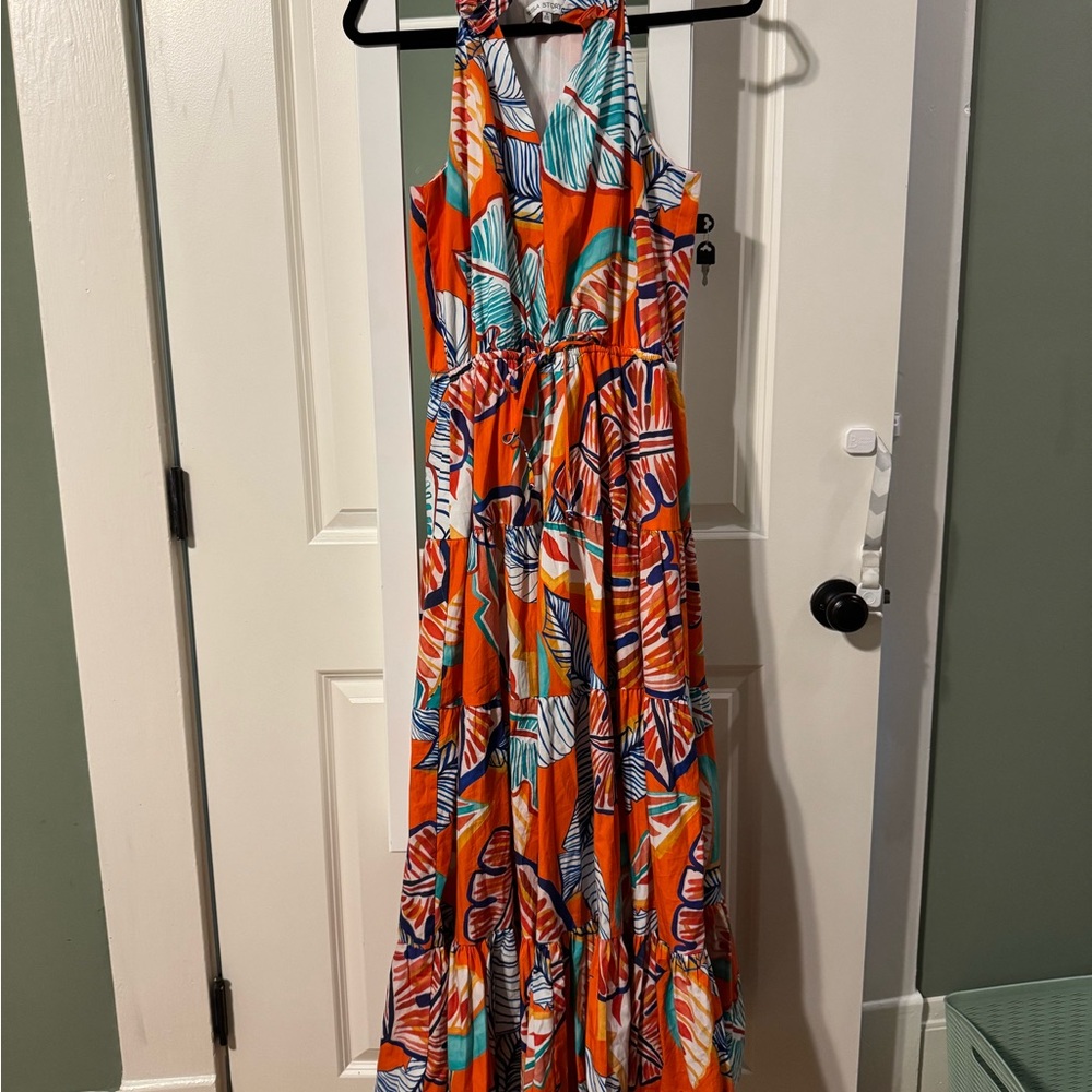 Vibrant Multicolor Maxi Dress